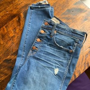 Madewell 10” High Rise Skinny - 28 waist